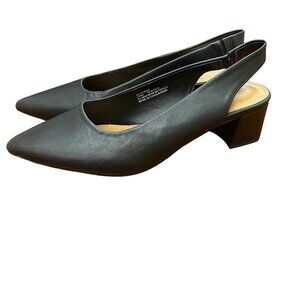 Comfortview Women's MEA Slingback Kitten Heels Black US Size 12M